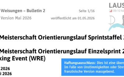 Weisungen und Startlisten